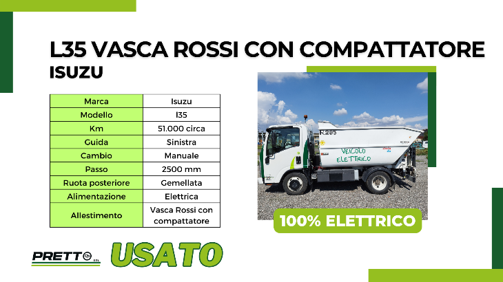 Isuzu L35 Vasca Rossi in alluminio