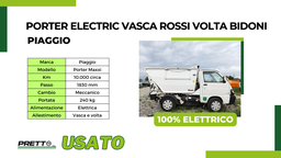 Piaggio Porter Electric Vasca Rossi